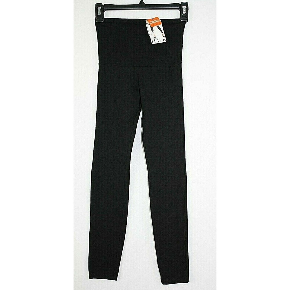 Hue Ultra Tummy Shaping Leggings Size Small Color Black